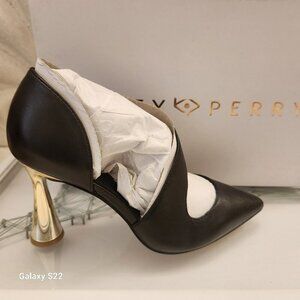 Katy Perry Asymmetrical Strap Pumps - The Swerve in Black. NIB. Size Various
